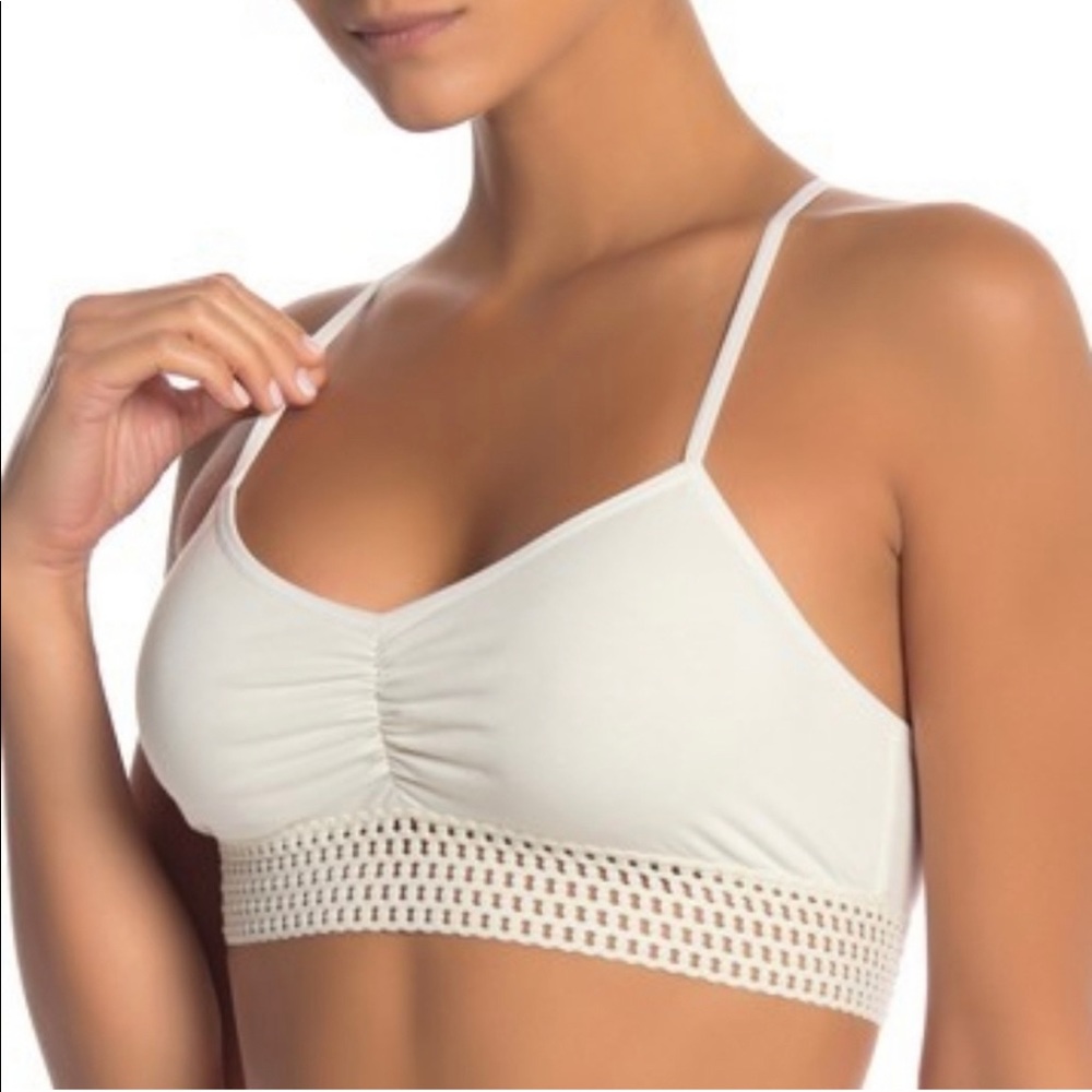 FP Hadley Soft Crochet Bralette Ivory XS